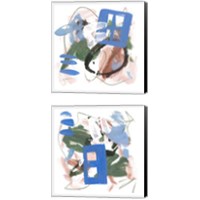 Framed 'Sea Square 2 Piece Canvas Print Set' border=