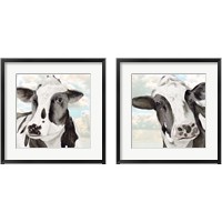 Framed Portrait of a Cow 2 Piece Framed Art Print Set