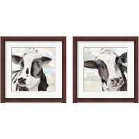 Framed Portrait of a Cow 2 Piece Framed Art Print Set