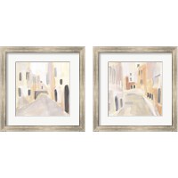 Framed Pastel Streets 2 Piece Framed Art Print Set