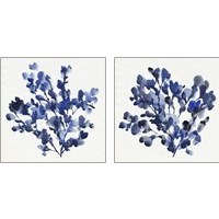 Framed Cobalt Blossom 2 Piece Art Print Set
