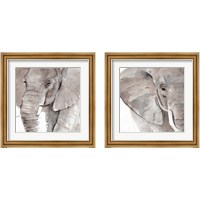 Framed 'Elephant Grooves 2 Piece Framed Art Print Set' border=