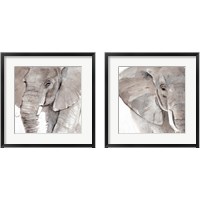 Framed 'Elephant Grooves 2 Piece Framed Art Print Set' border=