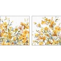 Framed 'Happy Yellow 2 Piece Art Print Set' border=