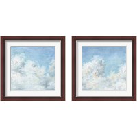 Framed 'Heavenly Blue 2 Piece Framed Art Print Set' border=