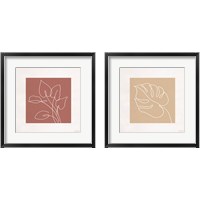 Framed 'Just Leaves 2 Piece Framed Art Print Set' border=