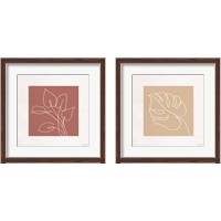 Framed 'Just Leaves 2 Piece Framed Art Print Set' border=