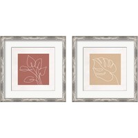 Framed 'Just Leaves 2 Piece Framed Art Print Set' border=