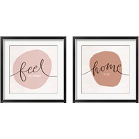 Framed 'Just Leaves 2 Piece Framed Art Print Set' border=