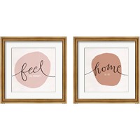 Framed 'Just Leaves 2 Piece Framed Art Print Set' border=