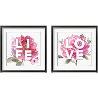 Framed Life & Love 2 Piece Framed Art Print Set
