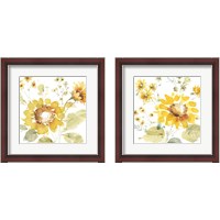 Framed 'Sunflowers Forever 2 Piece Framed Art Print Set' border=
