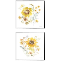 Framed Sunflowers Forever 2 Piece Canvas Print Set