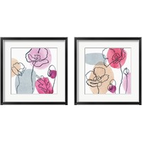 Framed 'Think Pink 2 Piece Framed Art Print Set' border=