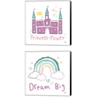 Framed 'Rainbow Dream 2 Piece Canvas Print Set' border=