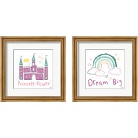 Framed 'Rainbow Dream 2 Piece Framed Art Print Set' border=