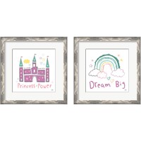 Framed 'Rainbow Dream 2 Piece Framed Art Print Set' border=