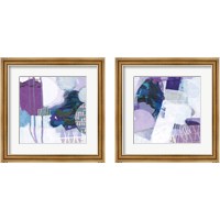 Framed 'Abstract Layers 2 Piece Framed Art Print Set' border=