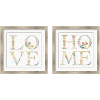 Framed 'Gardenscape 2 Piece Framed Art Print Set' border=