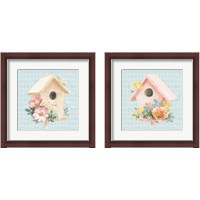 Framed 'Gardenscape  2 Piece Framed Art Print Set' border=