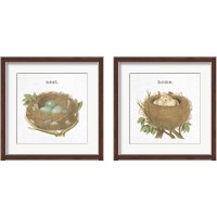 Framed 'Spring Nest 2 Piece Framed Art Print Set' border=