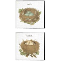 Framed 'Spring Nest 2 Piece Canvas Print Set' border=