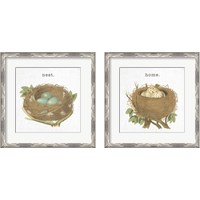 Framed 'Spring Nest 2 Piece Framed Art Print Set' border=