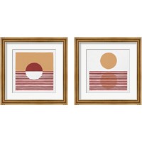 Framed Reflection Red Yellow 2 Piece Framed Art Print Set