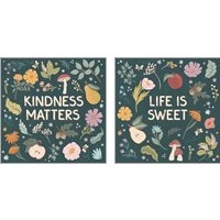 Framed 'September Sweetness 2 Piece Art Print Set' border=