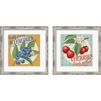 Framed 'Berry Breeze 2 Piece Framed Art Print Set' border=