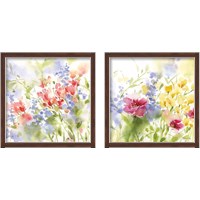 Framed 'Spring Meadow 2 Piece Framed Art Print Set' border=