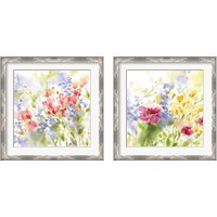 Framed 'Spring Meadow 2 Piece Framed Art Print Set' border=
