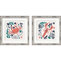 Framed 'Coastal Reef 2 Piece Framed Art Print Set' border=