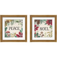 Framed 'Christmas Chalk 2 Piece Framed Art Print Set' border=