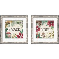 Framed 'Christmas Chalk 2 Piece Framed Art Print Set' border=