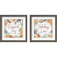 Framed 'Seasonal Market 2 Piece Framed Art Print Set' border=