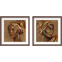 Framed African Beauty 2 Piece Framed Art Print Set