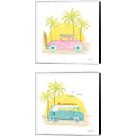 Framed 'Beach Cruiser 2 Piece Canvas Print Set' border=