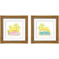 Framed 'Beach Cruiser 2 Piece Framed Art Print Set' border=