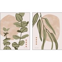 Framed 'Restore Eucalyptus 2 Piece Art Print Set' border=