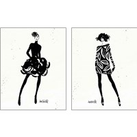 Framed Style Sketches 2 Piece Art Print Set