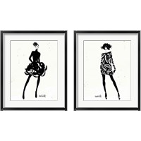 Framed 'Style Sketches 2 Piece Framed Art Print Set' border=