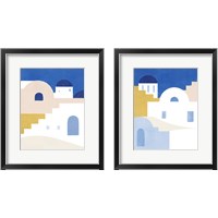 Framed Simple Santorini 2 Piece Framed Art Print Set