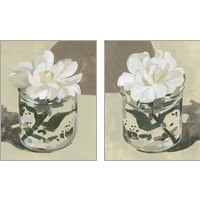 Framed 'Neutral Bloom 2 Piece Art Print Set' border=