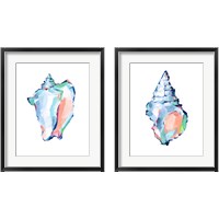 Framed 'Pop Shell Study 2 Piece Framed Art Print Set' border=