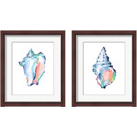 Framed 'Pop Shell Study 2 Piece Framed Art Print Set' border=