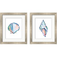 Framed 'Pop Shell Study 2 Piece Framed Art Print Set' border=