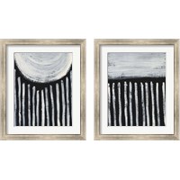 Framed Ivory & Black 2 Piece Framed Art Print Set