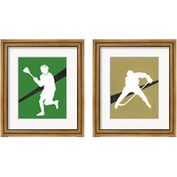 Framed 'It's All About the Game 2 Piece Framed Art Print Set' border=