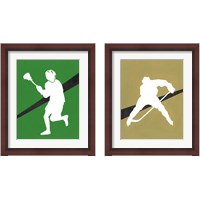 Framed 'It's All About the Game 2 Piece Framed Art Print Set' border=